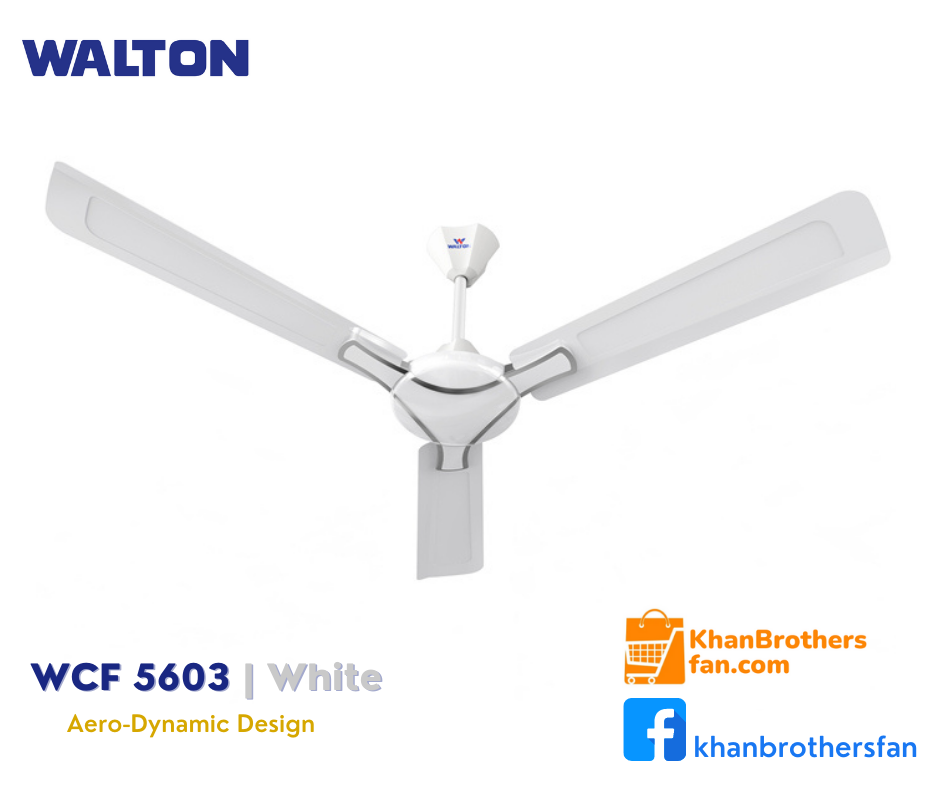 Walton Ceiling fan, Model: WCF5603, Size: 56 inch, RPM: 310, 07 years replacement guaranty