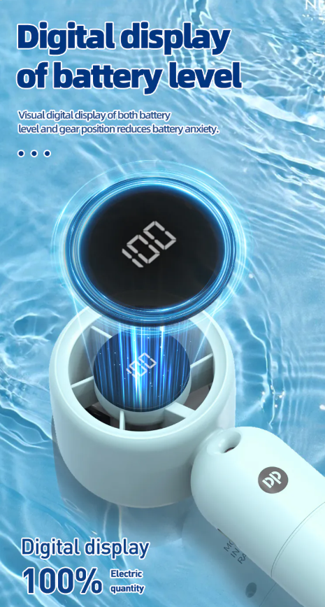 DP-7645 Portable Rechargeable Mist Spray Turbo Fan 3000mAh – Ice Cooling Handheld Mini Fan with Water Spray & Digital Display - Image 10